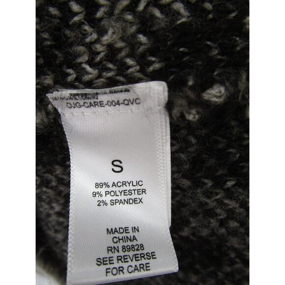 LOGO Lori Goldstein Sweater Small Cardigan Button Up Leopard Print - Picture 9 of 10